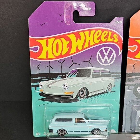 Volkswagen Squareback 1969 And Custom Beetle Hot Wheels New Sealed - Picture 3 of 9